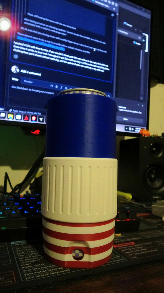 24oz Merica Can Cooler